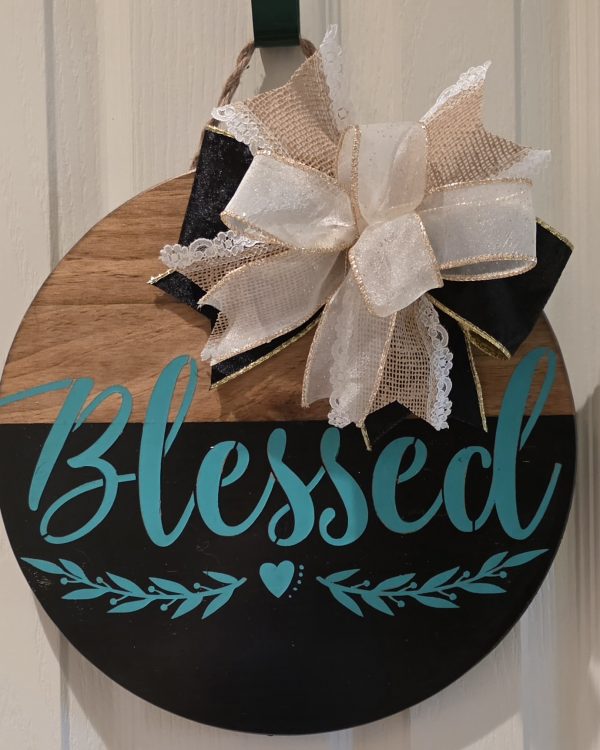 Wooden Blessed Sign