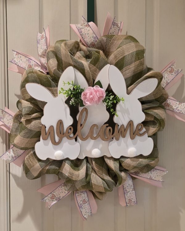 Bunnies Welcome Wreath