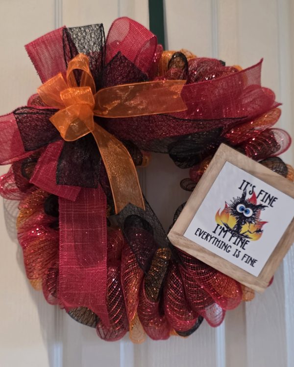 I'm Fine Wreath