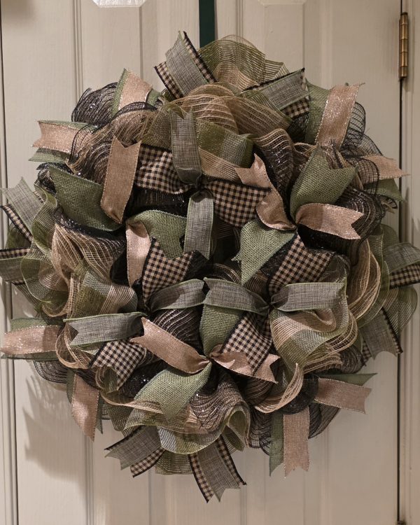 Green and Plaid Wreath