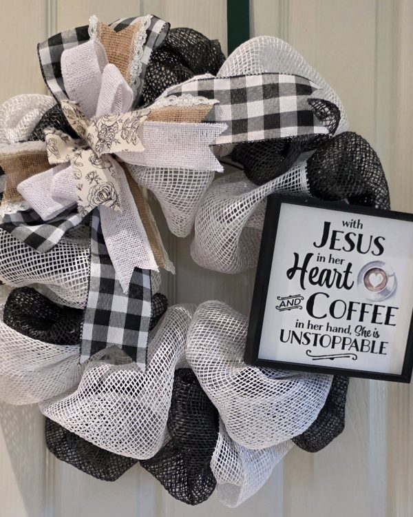 Jesus and Coffee Wreath