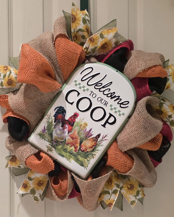 Welcome to Our Coop Wreath