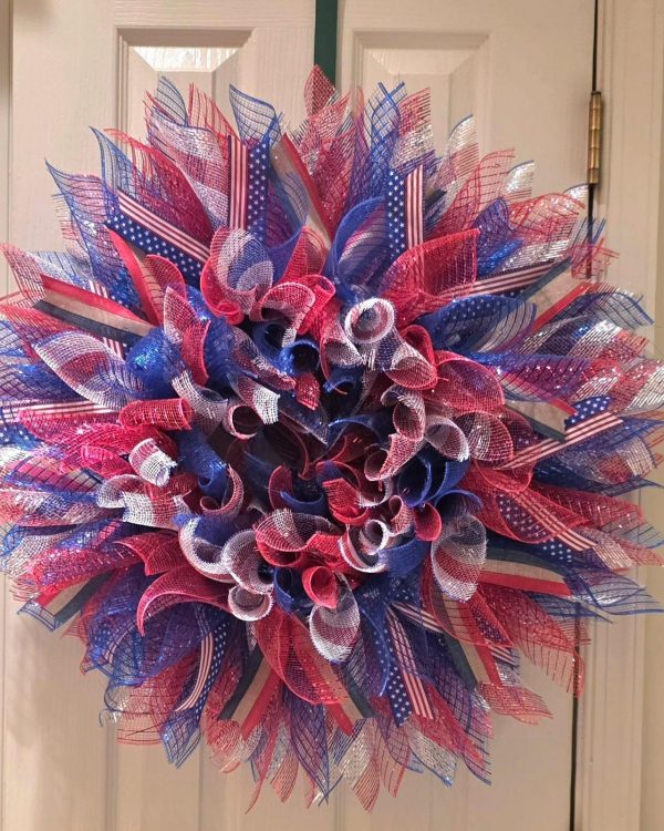 USA Sunburst Wreath